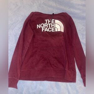 woman's North Face hoodie